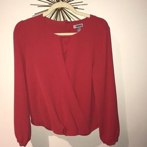 Dressy, red, long sleeve